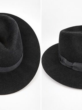 Scala Black Wool Hat